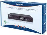 Switch Administrable Gigabit Ethernet de 8 puertos PoE+ con 2 puertos SFP Packaging Image 2