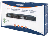 Switch PoE+ de 16 puertos Gigabit Ethernet con 2 Puertos SFP y Pantalla LCD Packaging Image 2