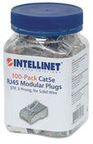 Plugs Modulares RJ45 Cat5e, Pack con 100 piezas Packaging Image 2