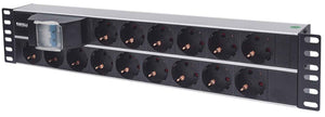 Barra multicontactos de 15 salidas para montaje en 2 U de rack de 19" - Enchufes Tipo Alemán Image 1