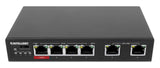 Switch con 6 puertos Fast Ethernet, (3 PoE+, 1 PoE de Alta Potencia y 2 de enlace) Image 3